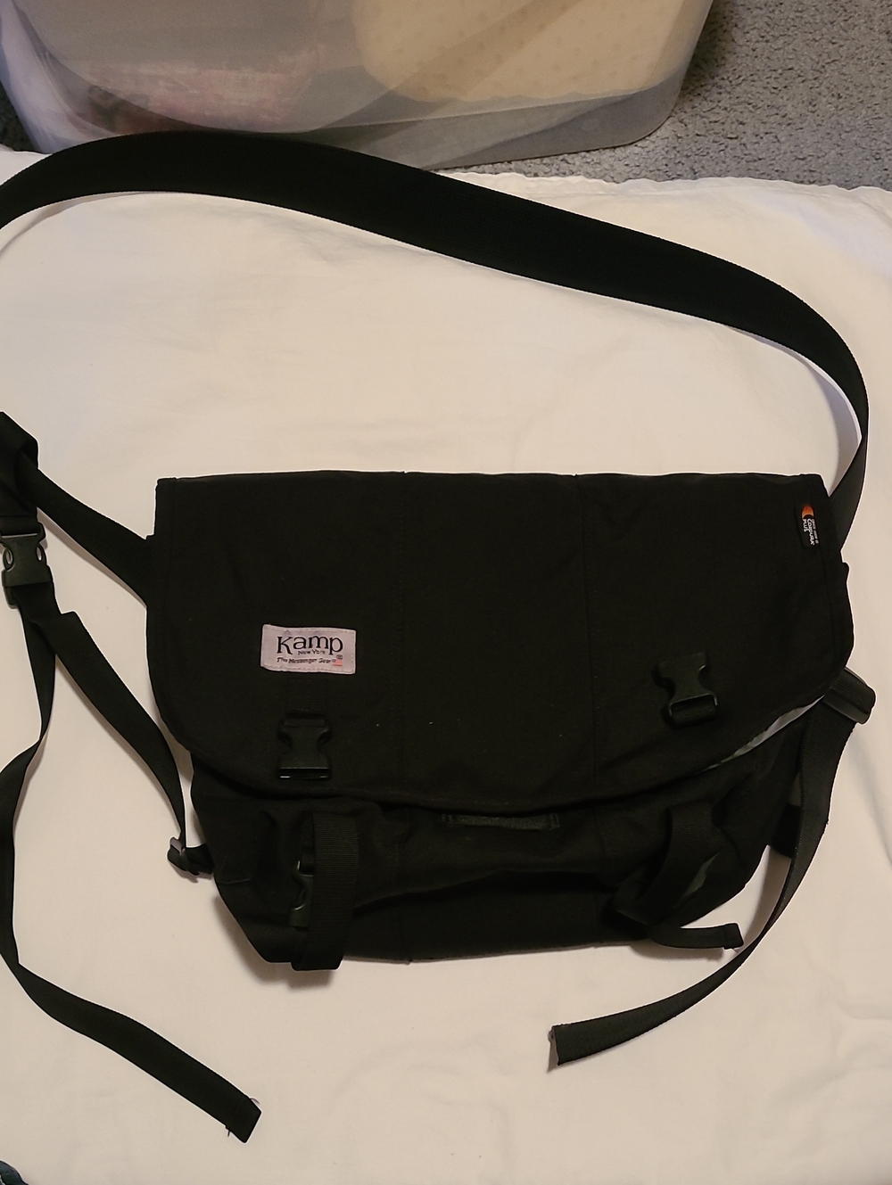 Kamp New York The Messanger Gear, Black USA Cordura Plus Bag Pack